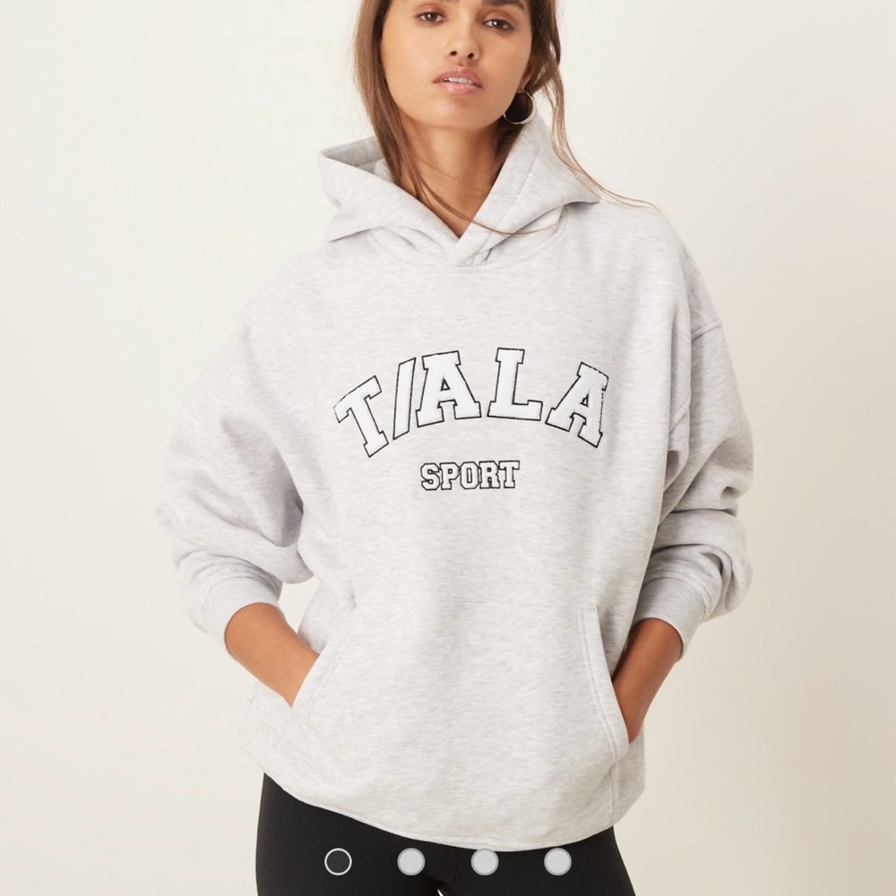 New! TALA Grey Light Oversized Volley‎ Hoodie with Fleece Size 3XL in Grey